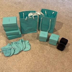 Tiffany & Co. Signature Blue Gift Boxes, Pouches & Bags